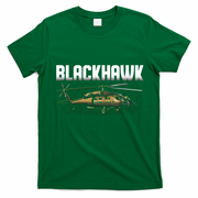 Blackhawk Helicopter Aircraft T-Shirt - Irish Green