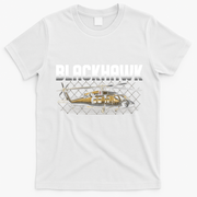 Blackhawk Helicopter Aircraft T-Shirt - White