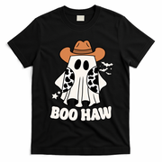 Boo Haw Country Ghost Funny Halloween T-Shirt - Black