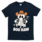 Boo Haw Country Ghost Funny Halloween T-Shirt - Navy Blue