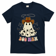 Boo Haw Ghost Western Cowboy Cowgirl Halloween T-Shirt - Navy Blue