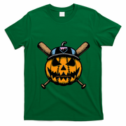 B.A.S.E.B.A.L.L Home Plate Drip Halloween Pumpkin T-Shirt - Irish Green