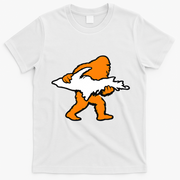 Bigfoot Holding UP Of Michigan Upper Peninsula T-Shirt - White