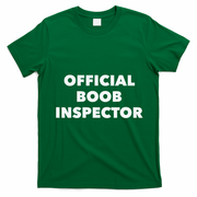 Boob Inspector Funny Saying Halloween Quote Costume T-Shirt - Irish Green