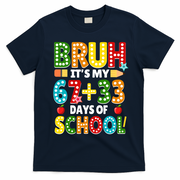 Bruh Its My 67 33 Days Of School Funny 100th Day T-Shirt - Navy Blue