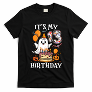 Boo ItS My 13th Birthday Halloween Ghost 13 Years Old Bday Gift T-Shirt - Black