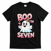 Boo IM Seven Ghost Theme For October T-Shirt - Black