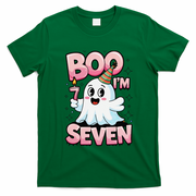Boo IM Seven Ghost Theme For October T-Shirt - Irish Green