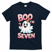 Boo IM Seven Ghost Theme For October T-Shirt - Navy Blue