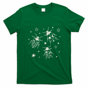 Beetle Illustration With Stars And Cosmic T-Shirt - Irish Green