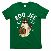 Boo JEE Boujee Ghost Halloween October Vibes T-Shirt - Irish Green