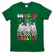 Boo Kkeeper Analyst Halloween Bookkeeper Job Matching Party T-Shirt - Irish Green