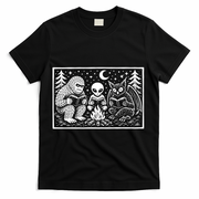 Book Lover Cryptid Club Reader Gift T-Shirt - Black