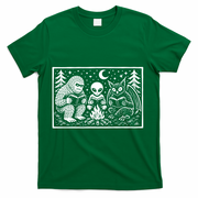 Book Lover Cryptid Club Reader Gift T-Shirt - Green