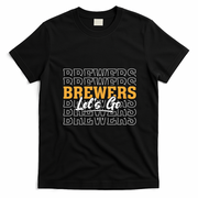 Brewers Let’s Go Fan Apparel for Game Day T-Shirt - Black