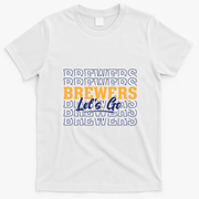 Brewers Let’s Go Fan Apparel for Game Day T-Shirt - White