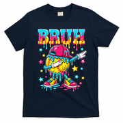 Baseball Life Style Apparel Softball Ice Cream Drip T-Shirt - Navy Blue
