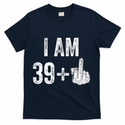 Birthday Male Him Fun 40 Funny 40th Birthday T-Shirt - Navy