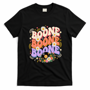 Boone Music Lovers Retro Vibes Summer Fun T-Shirt - Black