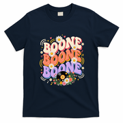Boone Music Lovers Retro Vibes Summer Fun T-Shirt - Navy Blue
