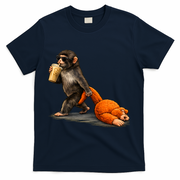 Baby Monkey Punch Iced Coffee T-Shirt - Navy