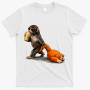 Baby Monkey Punch Iced Coffee T-Shirt - White