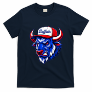 Buffalo Mascot Sports Team T-Shirt - Navy Blue