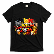 BELGIUM North America Soccer Tournament 2026 T-Shirt - Black