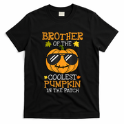 Brother Of The Coolest Pumpkin In The Patch Halloween Boy T-Shirt - Black