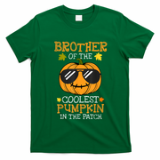 Brother Of The Coolest Pumpkin In The Patch Halloween Boy T-Shirt - Irish Green
