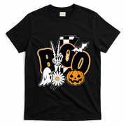 Boo Spooky Halloween Cute T-Shirt - Black