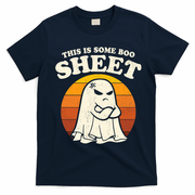 Boo Sheet Shirt This Is Some Boo Sheet Ghost Funny Retro Halloween T-Shirt - Navy Blue