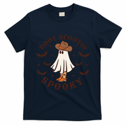 Boot Scootin Spooky Funny Halloween T-Shirt - Navy Blue