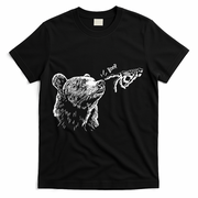 Boop The Bear Meme Black Grizzly T-Shirt - Black