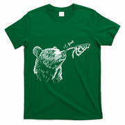 Boop The Bear Meme Black Grizzly T-Shirt - Green