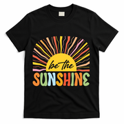 Be The Sunshine Vintage Summer Beach Life T-Shirt - Black