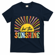 Be The Sunshine Vintage Summer Beach Life T-Shirt - Navy