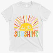 Be The Sunshine Vintage Summer Beach Life T-Shirt - White