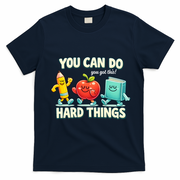 Back To School Gift You Can Do Hard Things Teacher T-Shirt - Navy Blue