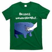Become Ungovernable Baby Hippo Moo Deng T-Shirt - Green