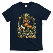 Big Virgo Energy Camo Fashion Zodiac T-Shirt - Navy Blue