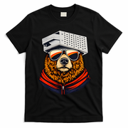 Bear With A Grater Hat T-Shirt - Black
