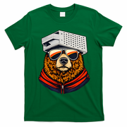 Bear With A Grater Hat T-Shirt - Irish Green