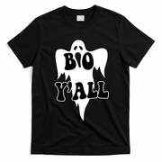Boo Yall Spooky Ghost Halloween T-Shirt - Black