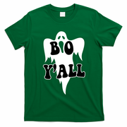 Boo Yall Spooky Ghost Halloween T-Shirt - Irish Green