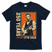 Celebrate 250 Years Of America Abraham Lincoln T-Shirt - Navy Blue