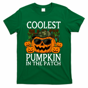 Cute And Funny Halloween Coolest Pumpkin In The Patch T-Shirt - Green