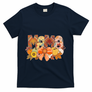 Cute Autumn Mama Fall Lover T-Shirt - Navy