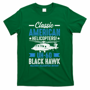 Classic American UH-60 Black Hawk Helicopter T-Shirt - Green