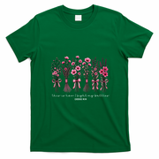 Christian Breast Cancer Awareness Quote T-Shirt - Irish Green